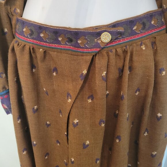 Vintage Joseph Piselli Bal De Grace 2 Piece Set 8 Paisley Print Wool Culottes - Picture 12 of 16